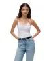 Damen Shirt Lace Singlet von Vero Moda in Bright White