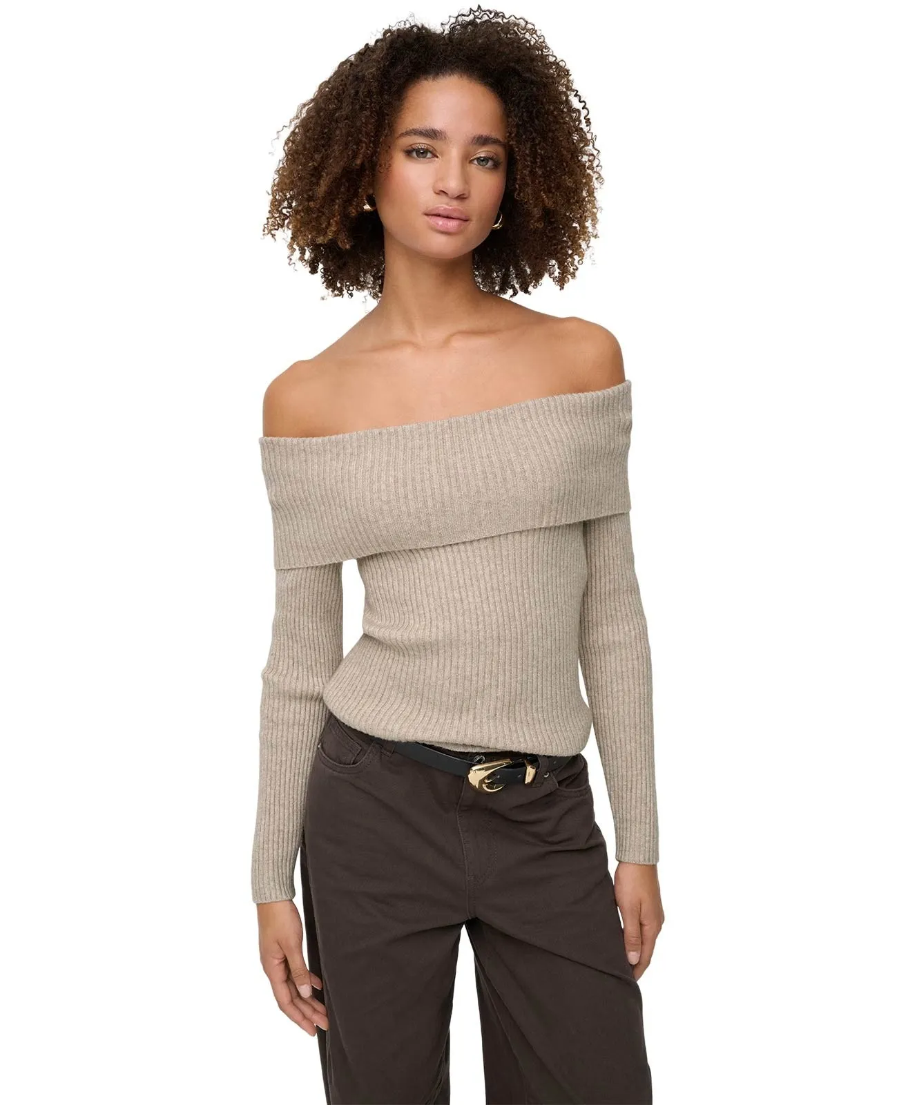 Damen Pullover Katia von Only in Mocha Meringue