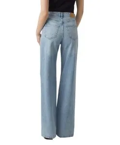 Vero Moda Tessa Jeans mit hoher Taille in Hellblau