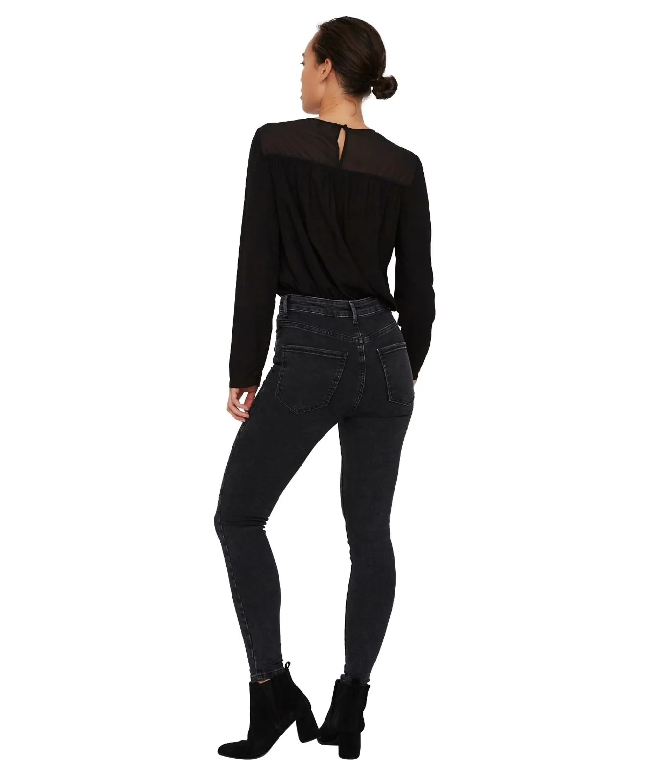 Damen Jeans Sophia von Vero Moda in Dark Grey