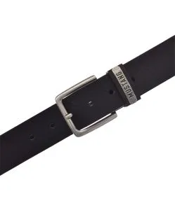 MUSTANG Gürtel in 40 mm in Schwarz aus Rindsleder
