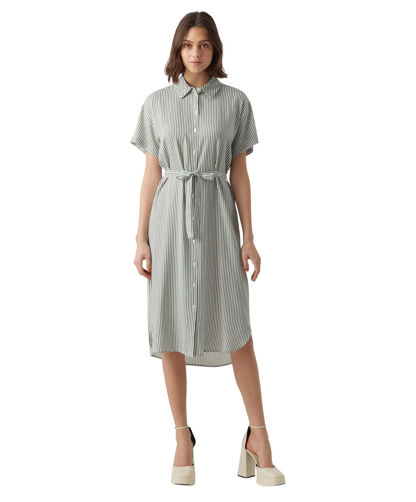 Damen Kleid Bumby von Vero Moda in Snow White Laurel Wreath