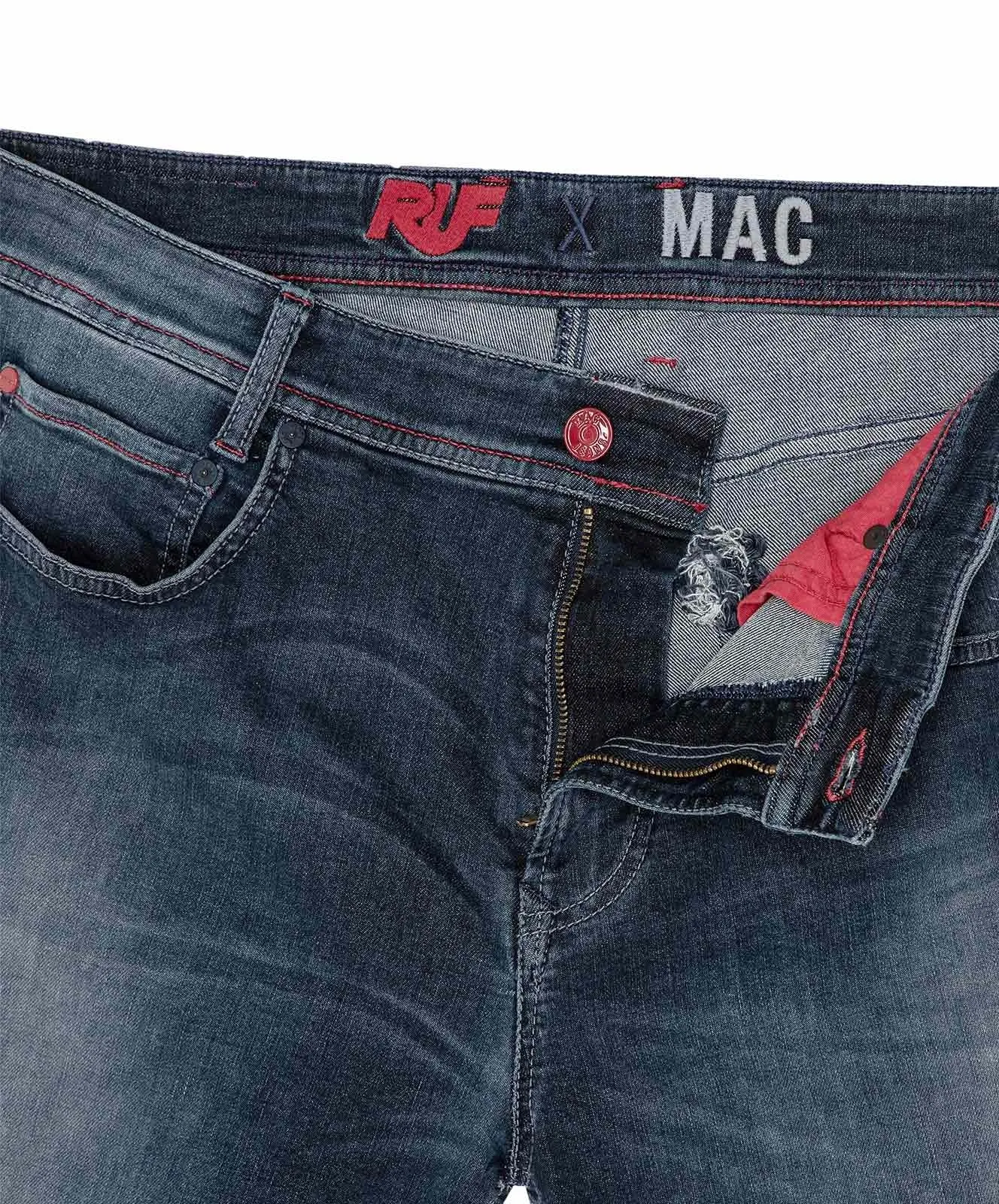 Herren Jeans Ultimate Driver Jeans von MAC in Ebony Blue Authentic Used