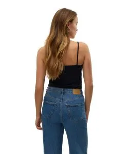 Vero Moda Spitzentop Lace in Schwarz