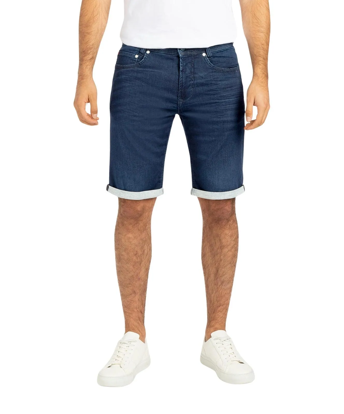 Herren Jeans Jog'n Bermuda von MAC in Dark Indigo Authentic Used