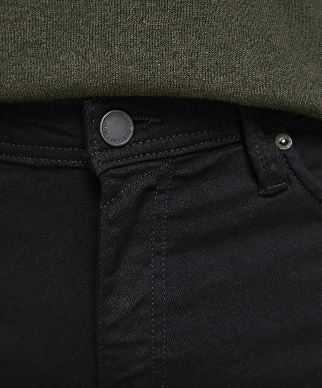 Herren Jeans Glenn Felix von Jack & Jones in Black Denim