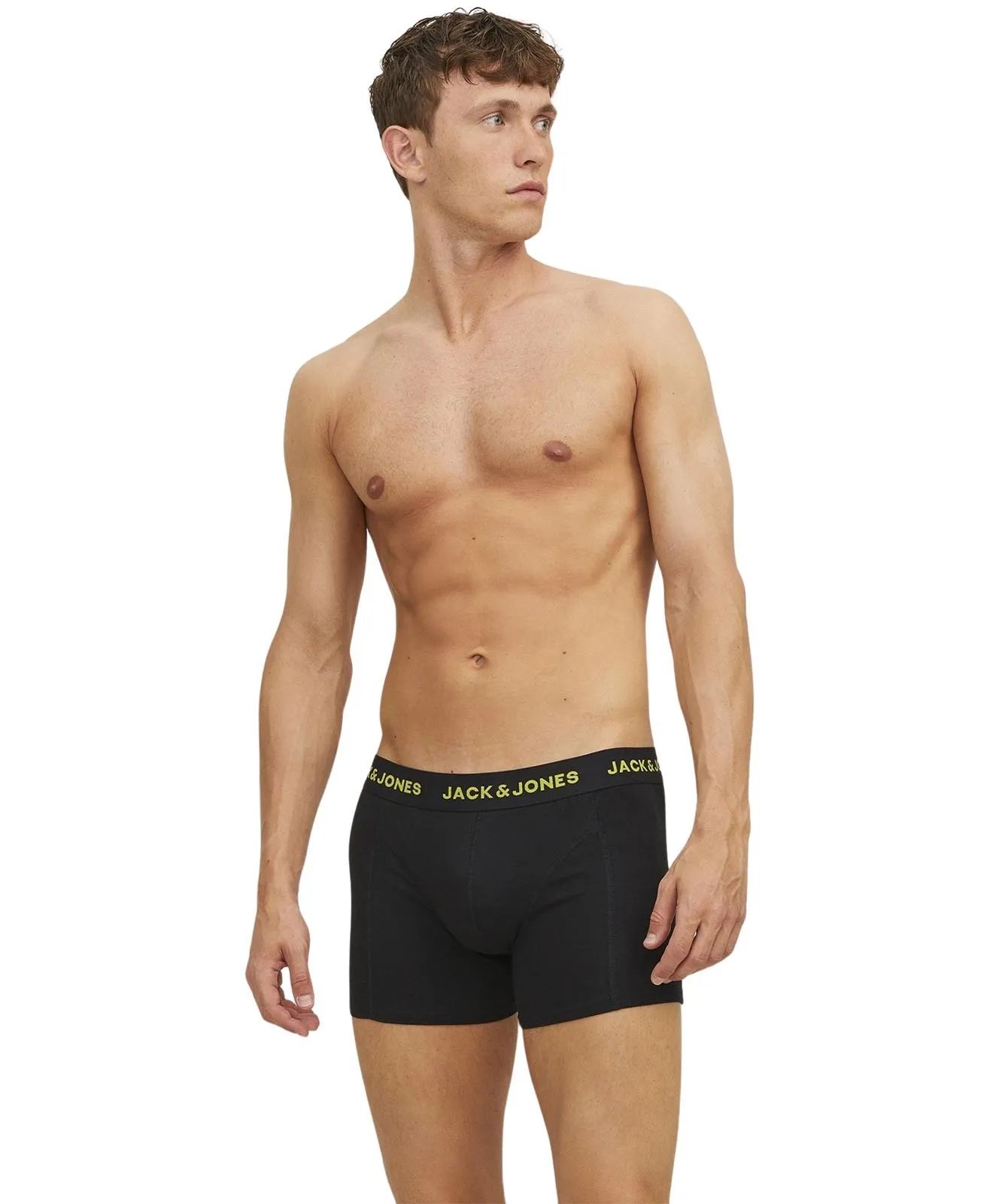 Herren Unterwäsche Jacsugar Skull von Jack & Jones in Black Black - Blazing yellow