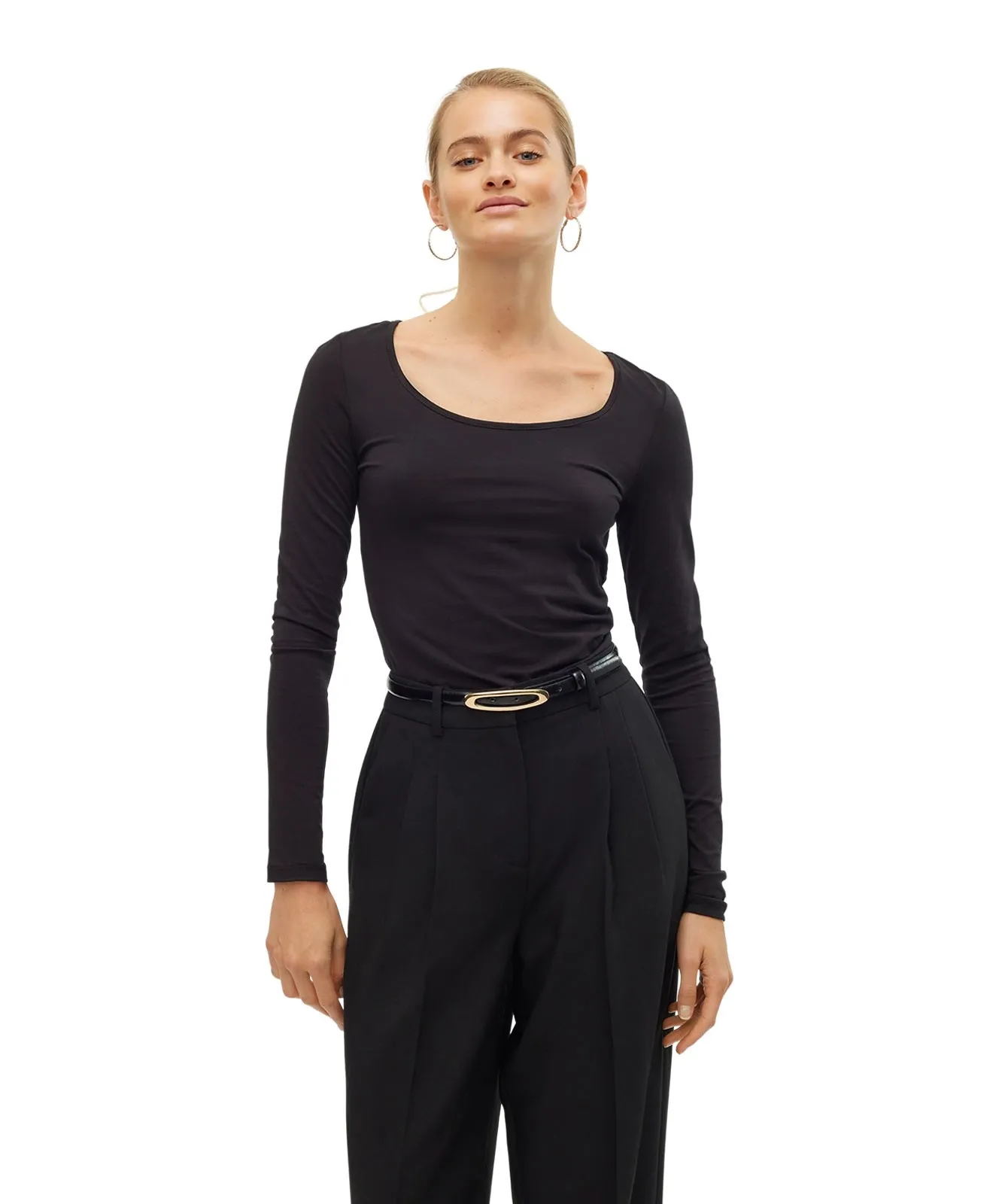 Damen Shirt Maxi My Soft von Vero Moda in Black