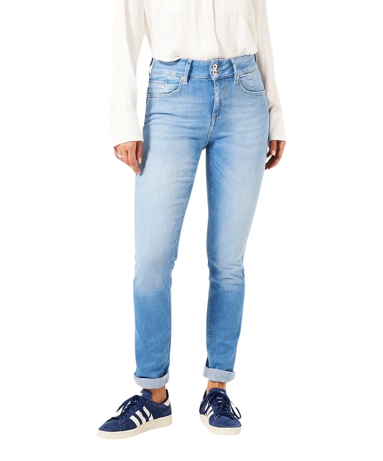 Damen Jeans Caro Curved von Garcia in Medium Used