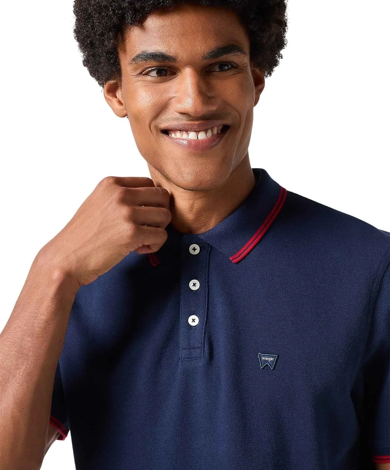Herren Shirt Polo Shirt von Wrangler in Navy