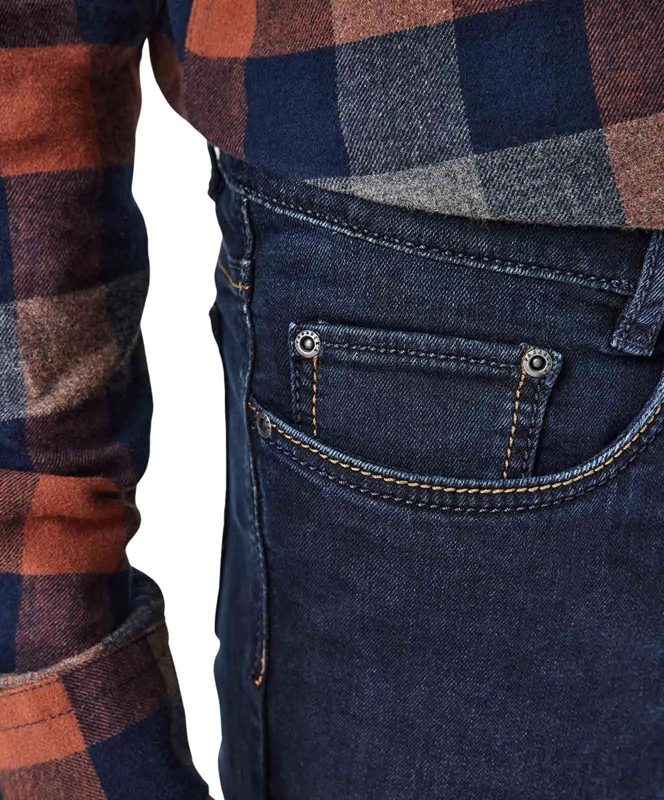 Herren Jeans Ranger Pipe von Paddocks in Dark Blue Overdyed Black Used