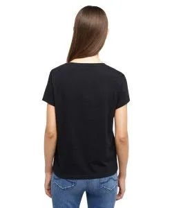 Mustang T-Shirt mit Logo Alma in Schwarz