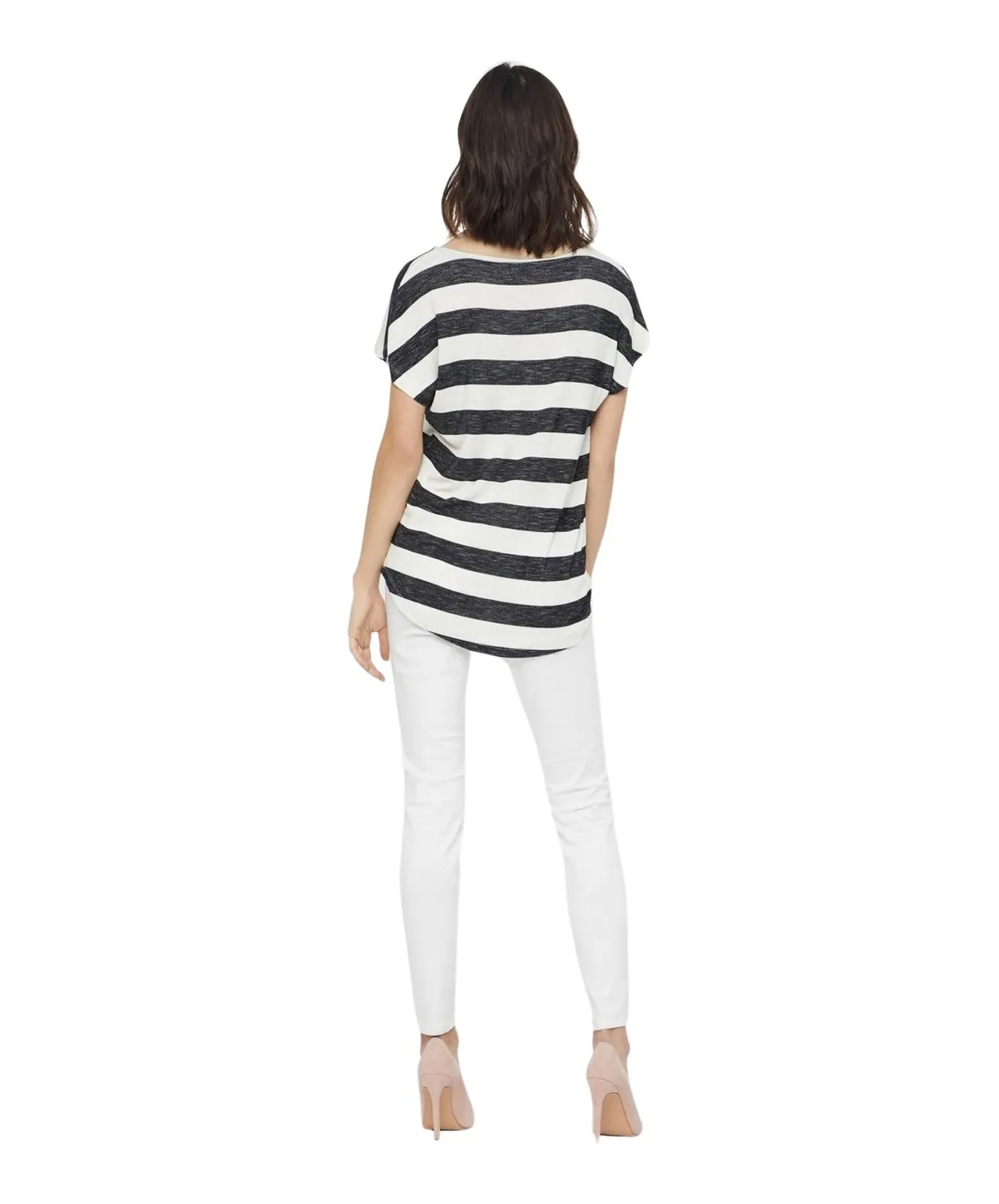 Damen Shirt Wide von Vero Moda in Black Snow White