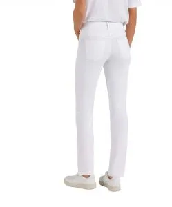 MAC Dream Jeans Straight Fit aus weißem Stretch-Denim