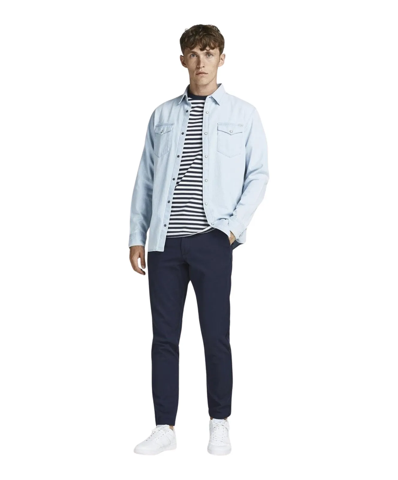 Herren Hose Marco Dave von Jack & Jones in Navy Blazer