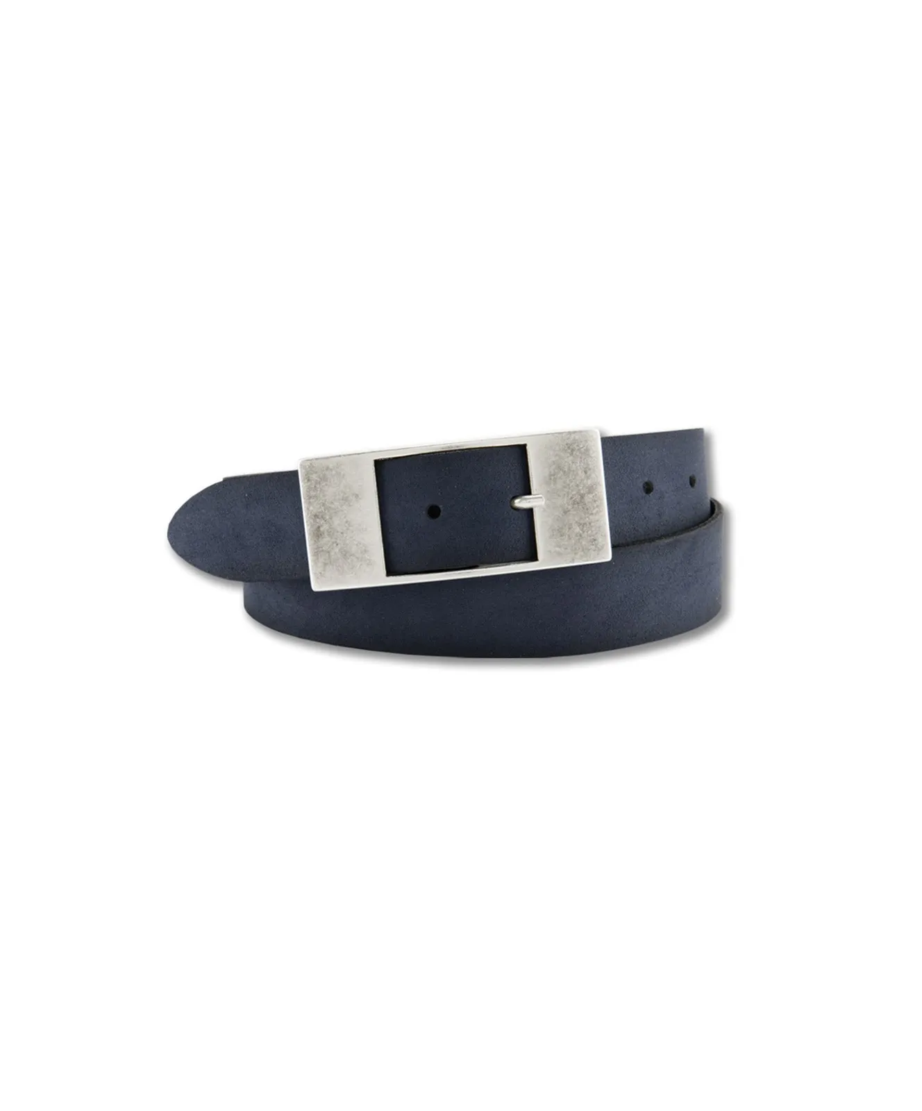 Damen Gürtel 3,5cm Velours Ledergürtel  von Bernd Götz in Marine