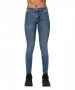 Damen Jeans Dana von Pieces in Medium Blue