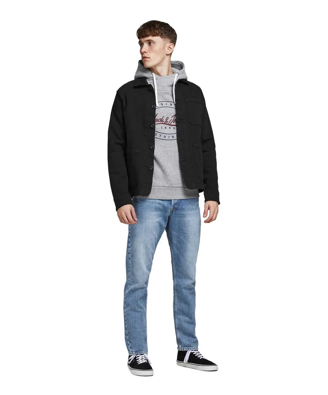 Herren Jeans Chris von Jack & Jones in Blue Denim