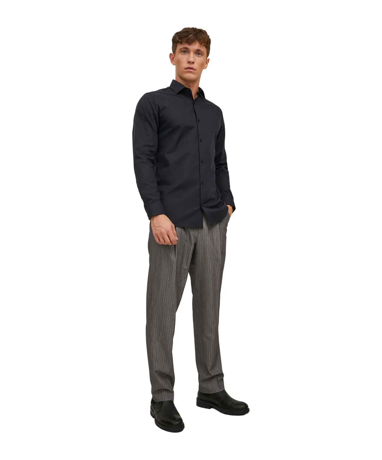 Herren Hemd Parker Shirt von Jack & Jones in Black