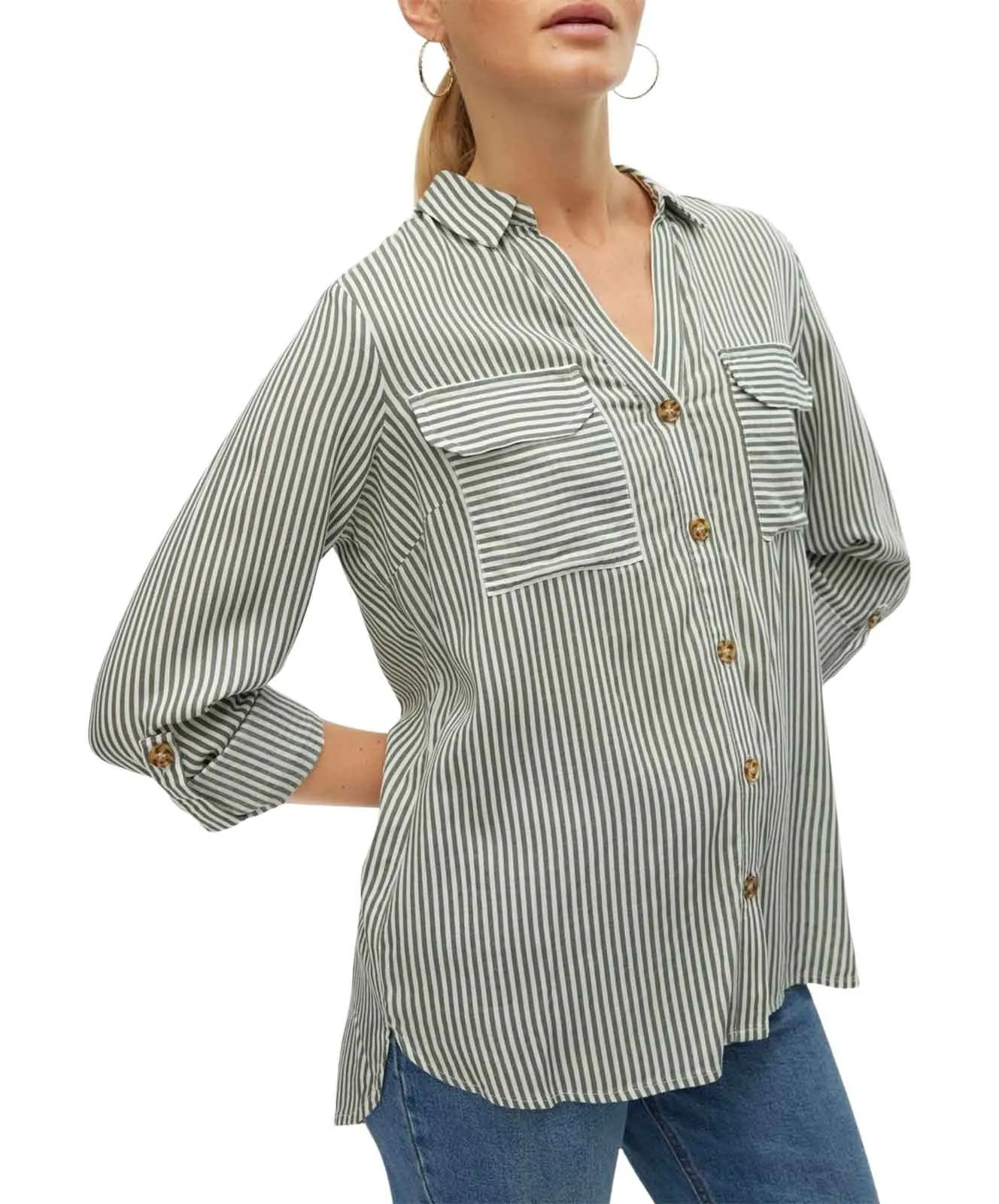 Damen Bluse Bumby von Vero Moda in Laurel Wreath
