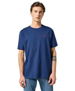 Wrangler T-Shirt Sign Off Tee in Dunkelblau