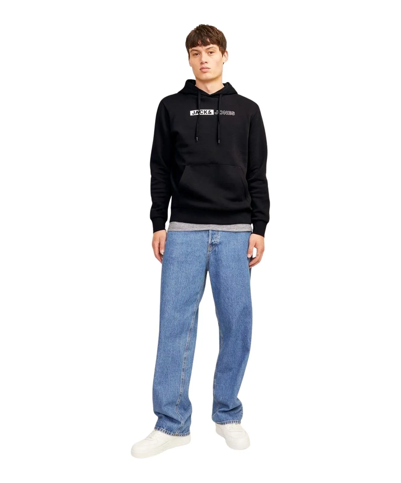 Herren Pullover Corp Logo Swaet von Jack & Jones in Black