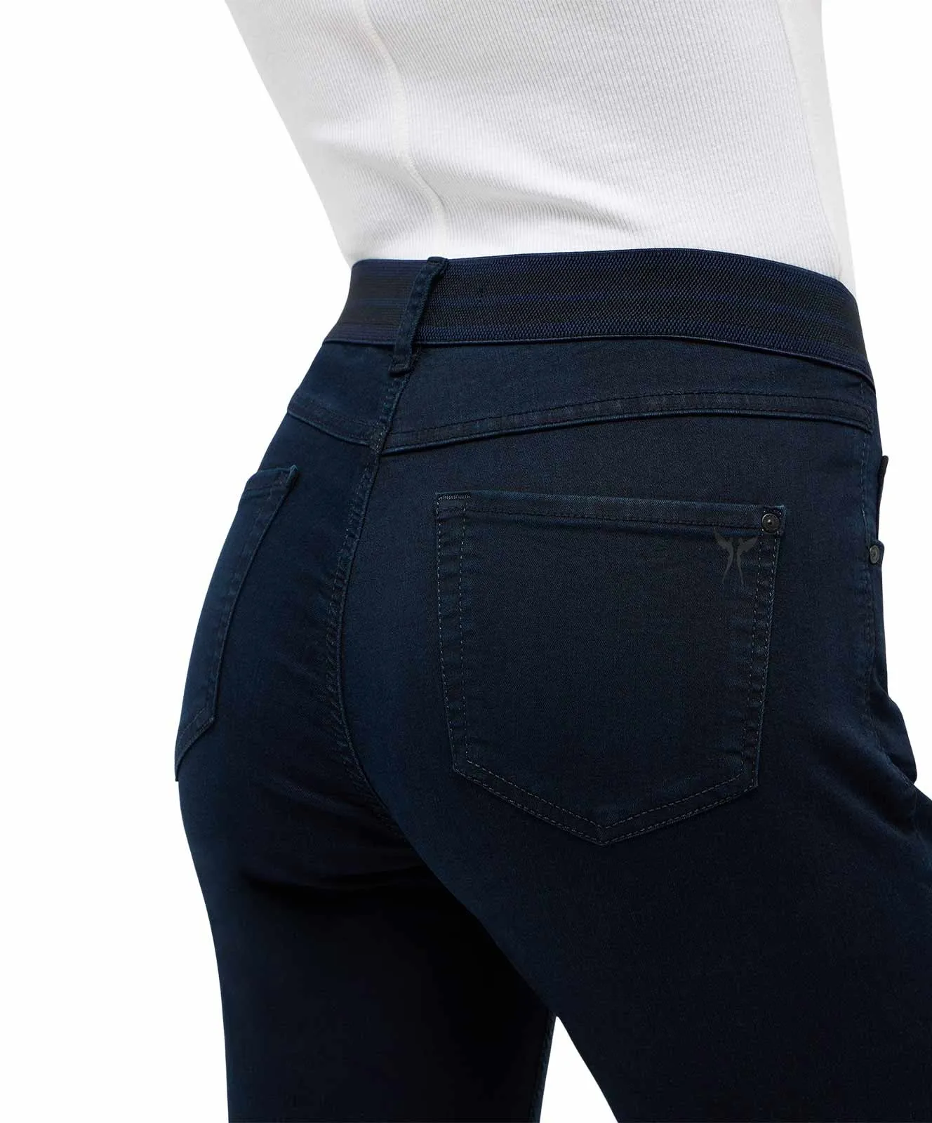 Damen Jeans One Size Fits All von Angels in Night Blue Used Buffi Crinkel