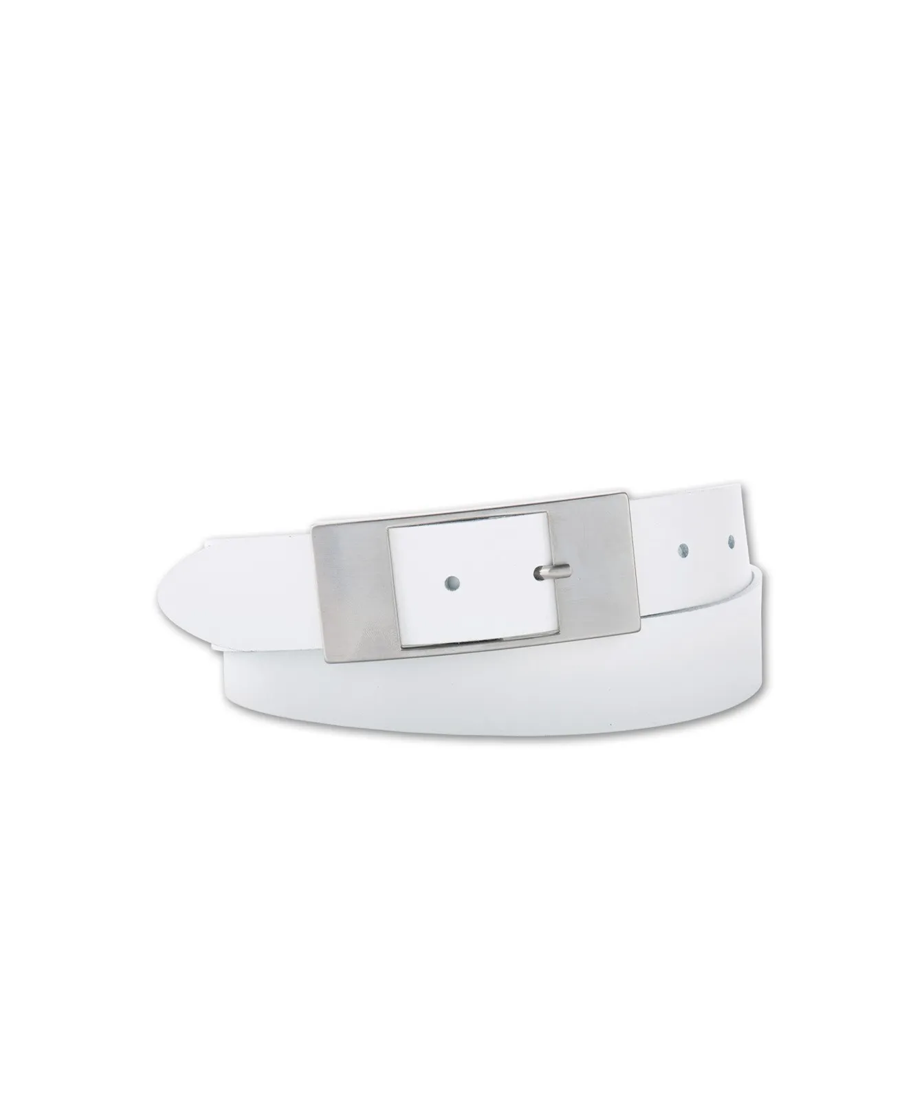 Damen Gürtel 3,5cm Softledergürtel von Bernd Götz in Weiß