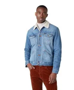 Wrangler Jeansjacke Sherpa mit Teddy-Futter in 3 Years