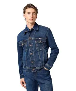 Wrangler Jeansjacke Classic in blauer Meadow Haze