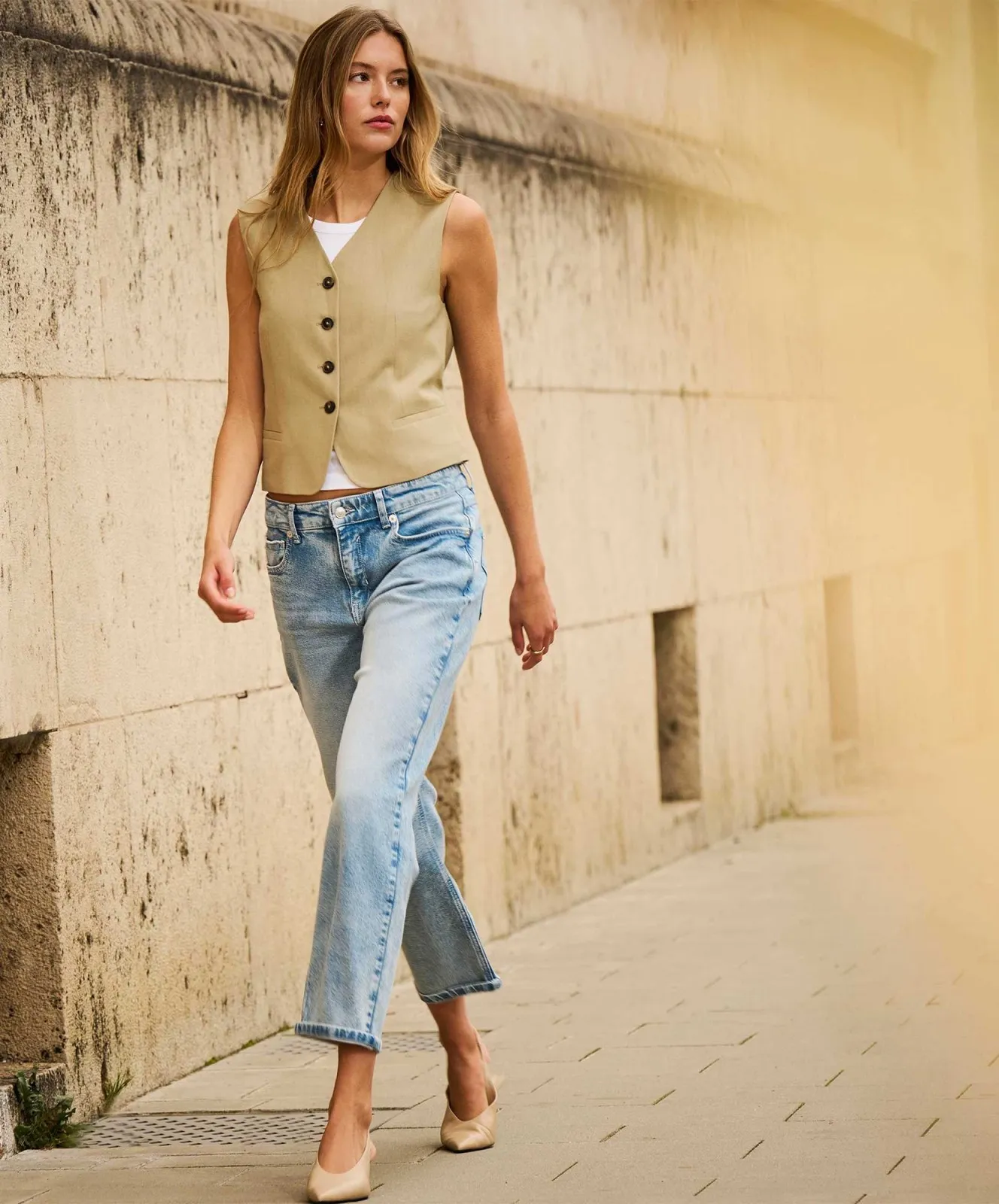 Damen Jeans Straight von MAC in Coal Blue Random Wash