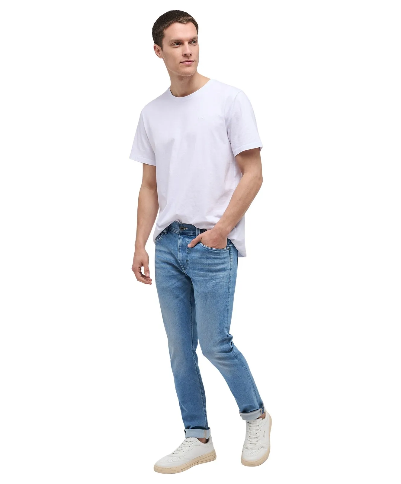 Herren Jeans Oregon Slim K von Mustang in Hellblaue Waschung