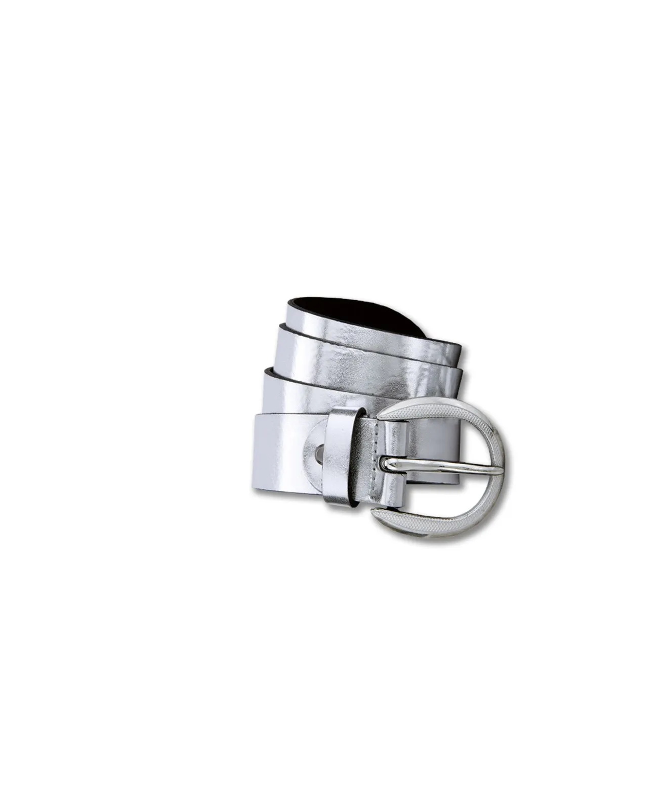 Damen Gürtel 3,5cm Nappaleder Gürtel von Bernd Götz in Silber