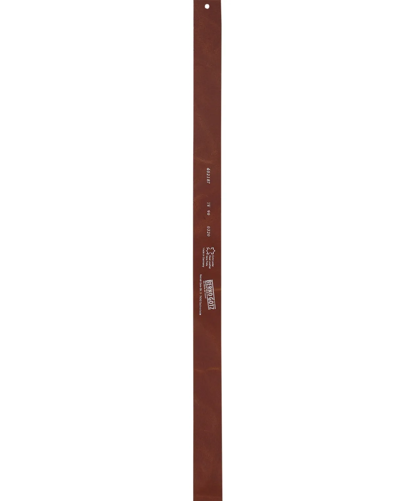 Damen Gürtel 4cm Walklederg.geprägt von Bernd Götz in Cognac