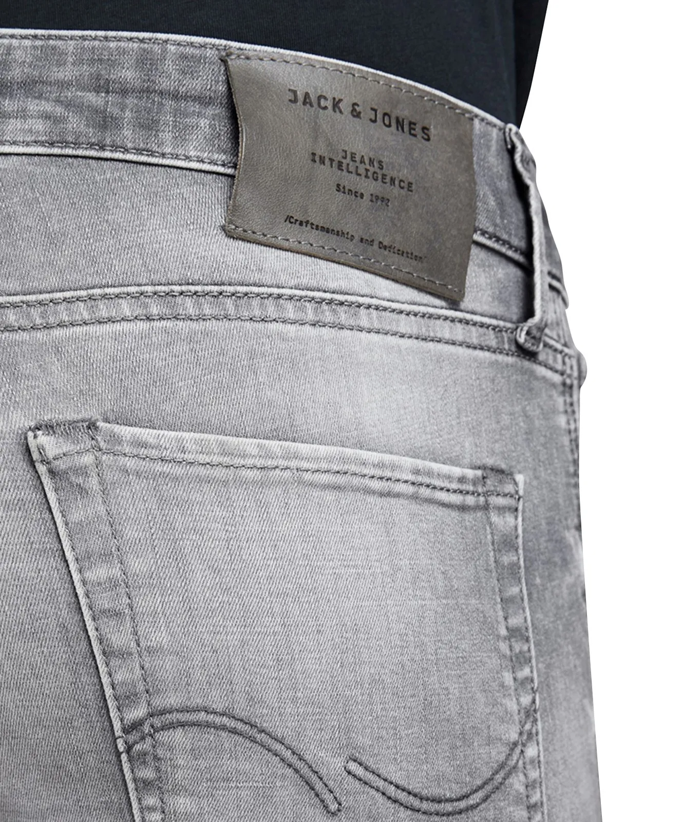 Herren Jeans Glenn Fox von Jack & Jones in Grey Denim