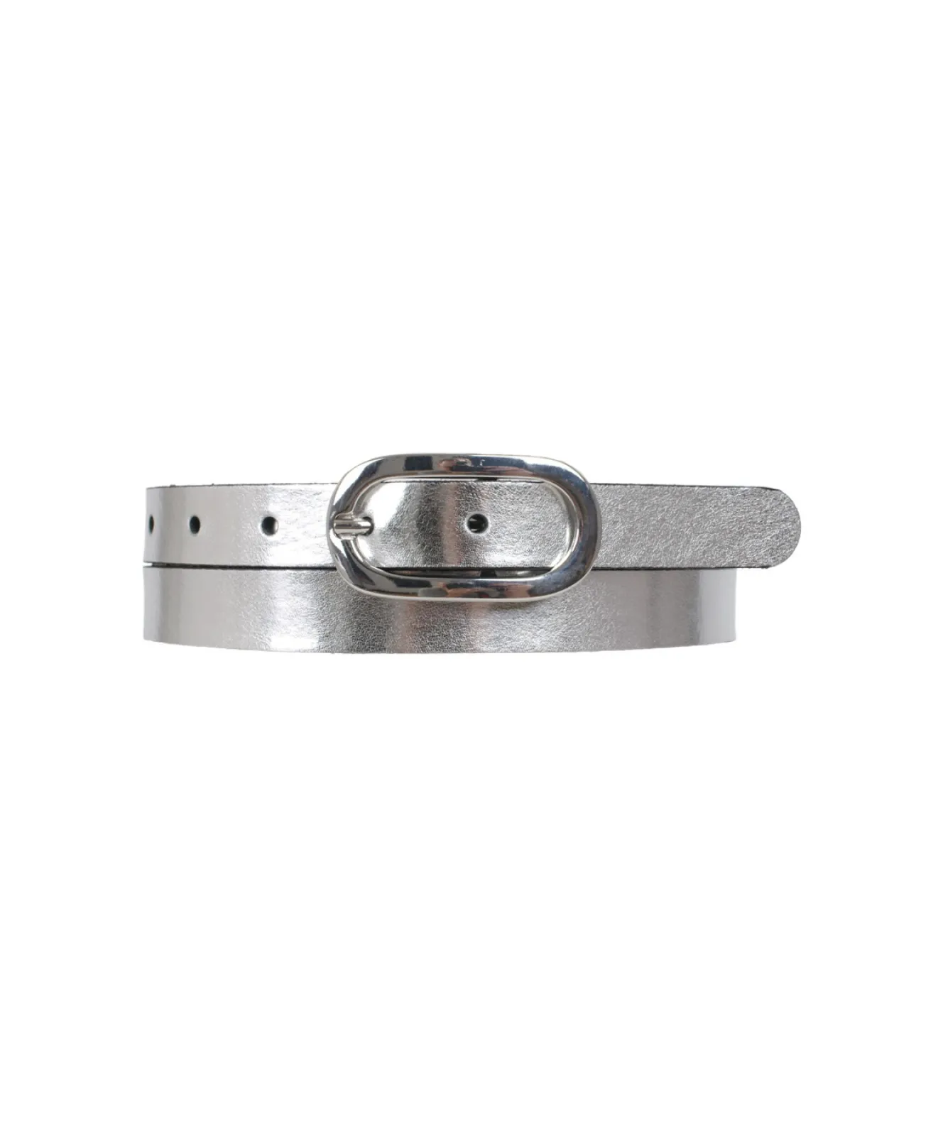 Damen Gürtel 2cm Nappaledergürtel von Bernd Götz in Silber