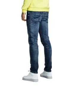 Jack & Jones Jeans Slim Fit Glenn in blauem Used-Look