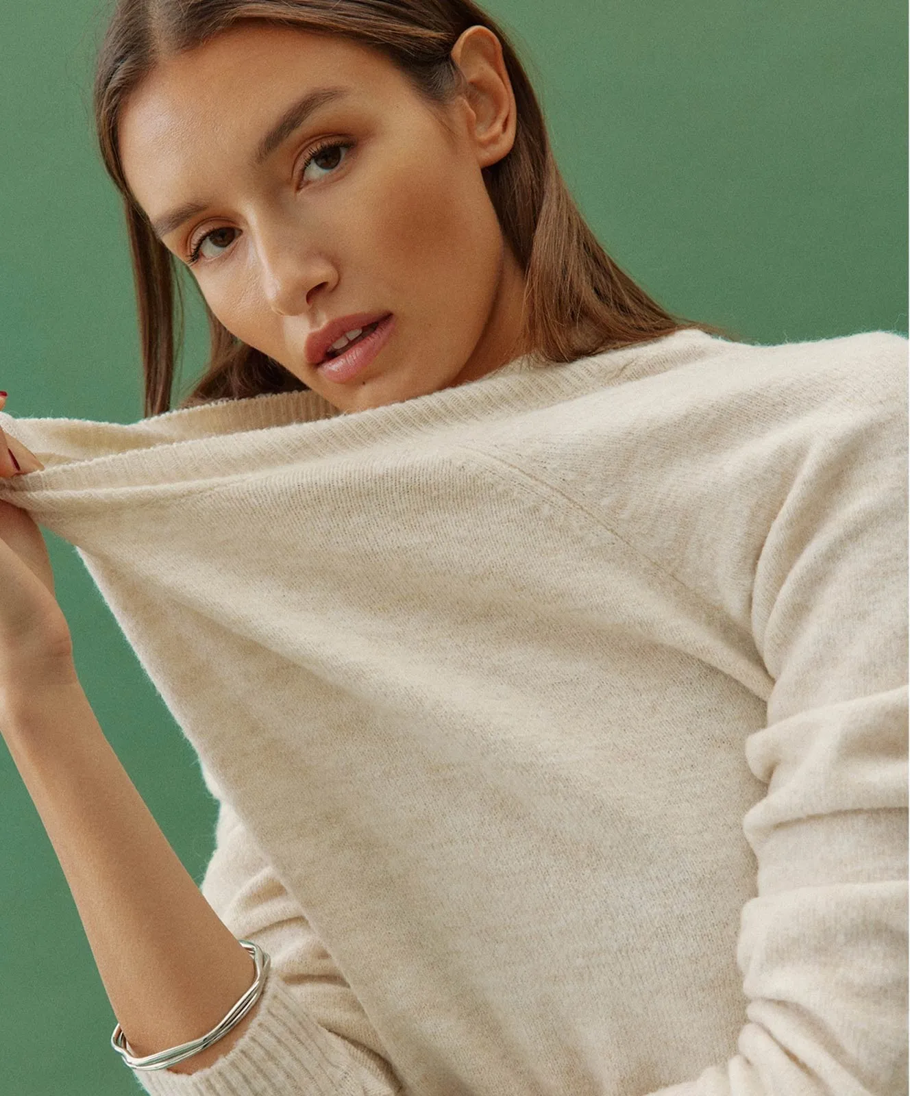 Damen Pullover Doffy von Vero Moda in Birch Melange