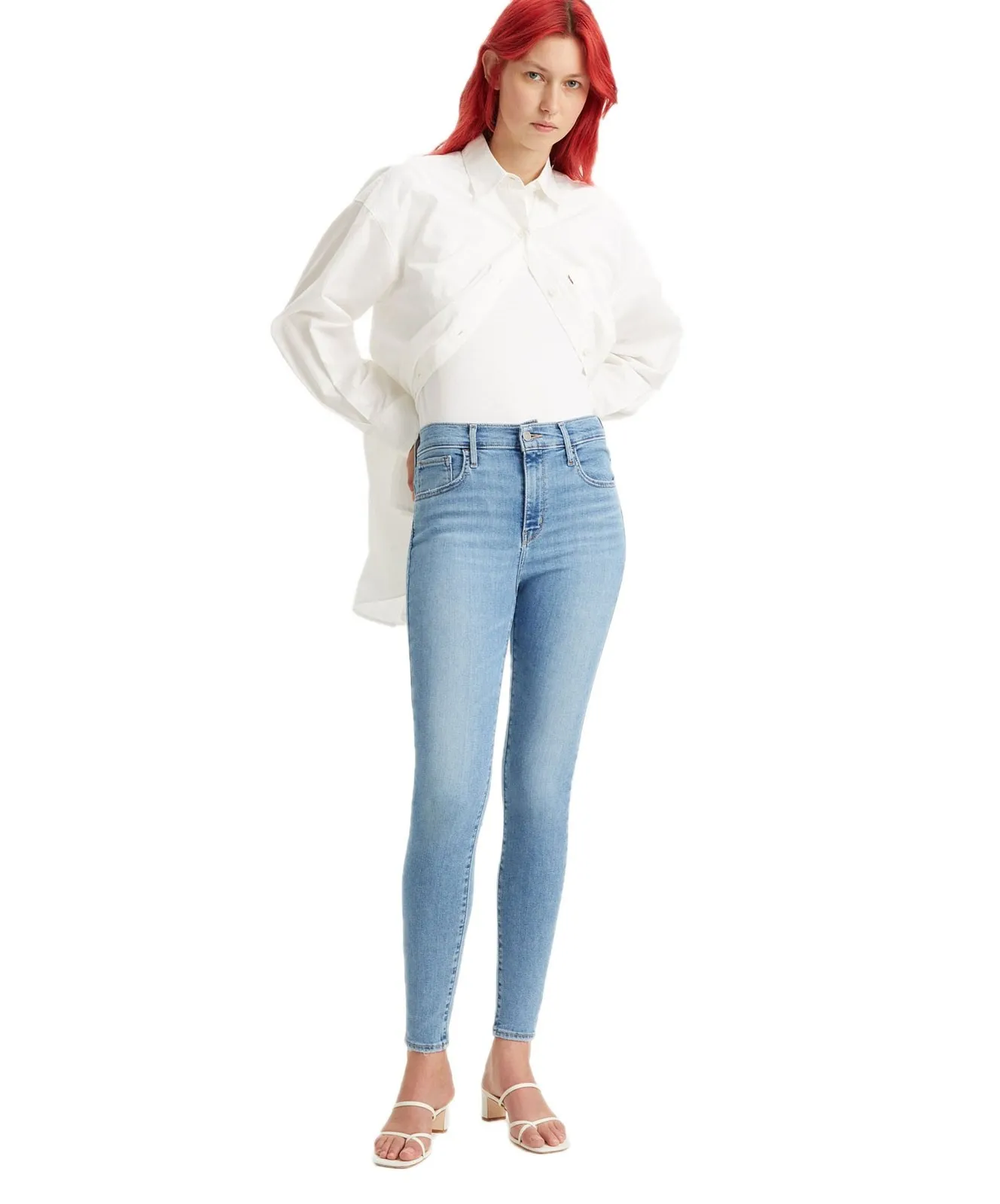 Damen Jeans 720 High Rise Super Skinny von Levis in Love Song Light