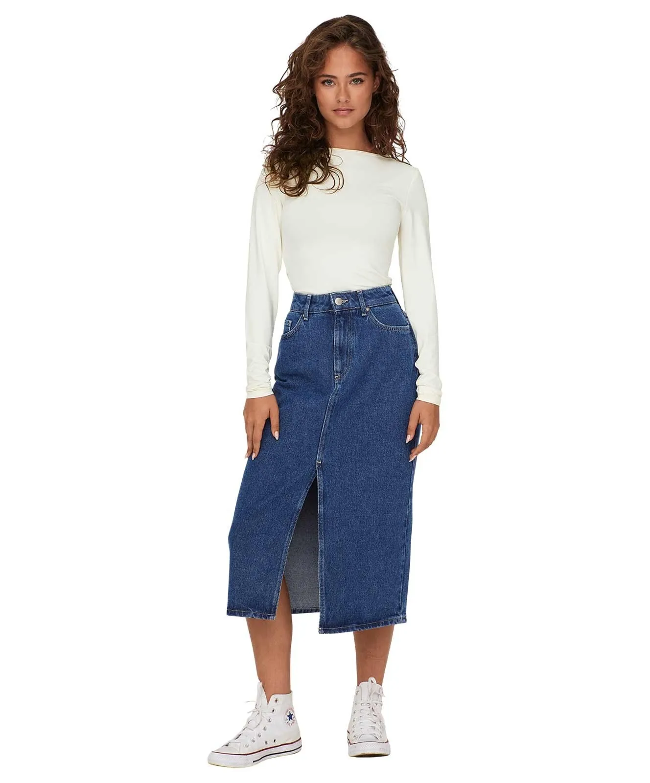Damen Rock Bianca von Only in Medium Blue