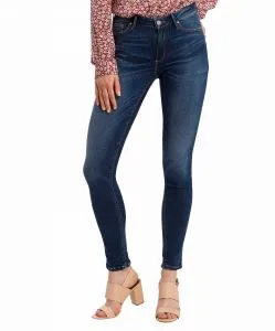 Cross Skinny Jeans High Waist Alan in Dunkelblau