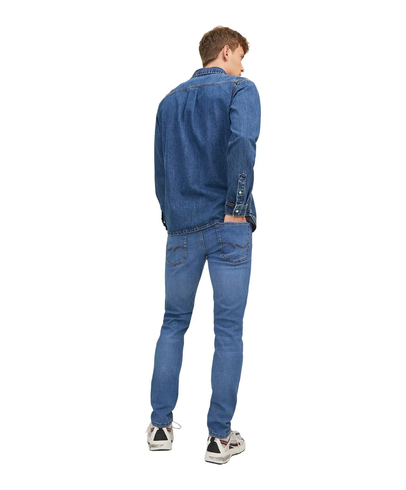 Herren Jeans Glenn Original von Jack & Jones in Blue Denim