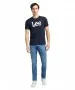 Herren Shirt Wobbly Logo Tee von Lee in Navy Drop