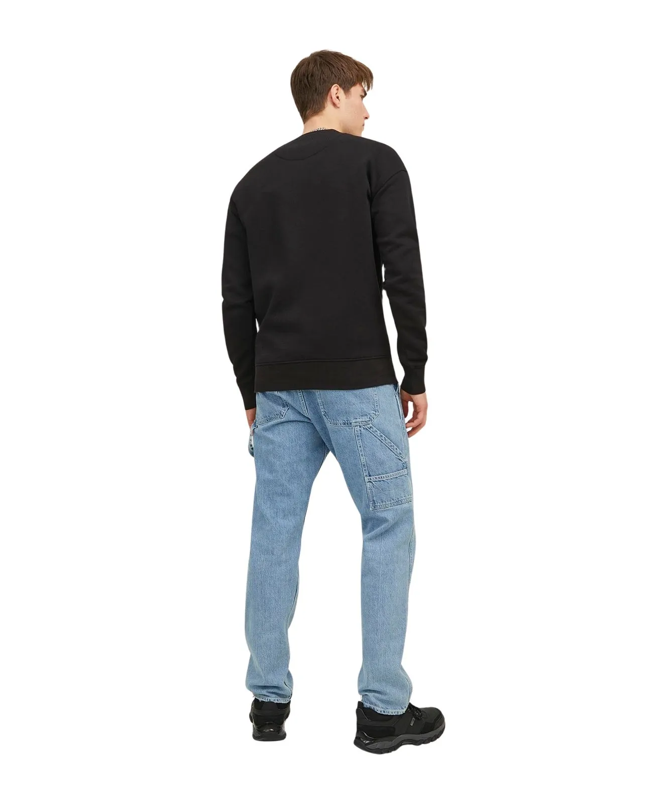 Herren Pullover Sweat Crew von Jack & Jones in Black