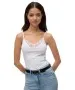 Damen Shirt Lace Singlet von Vero Moda in Bright White