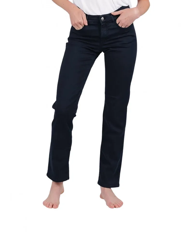Angels Jeans Dolly in unifarbenen Midnight Blau