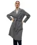 Damen Jacke Fortuneaya Long Coat von Vero Moda in Medium Grey Melange