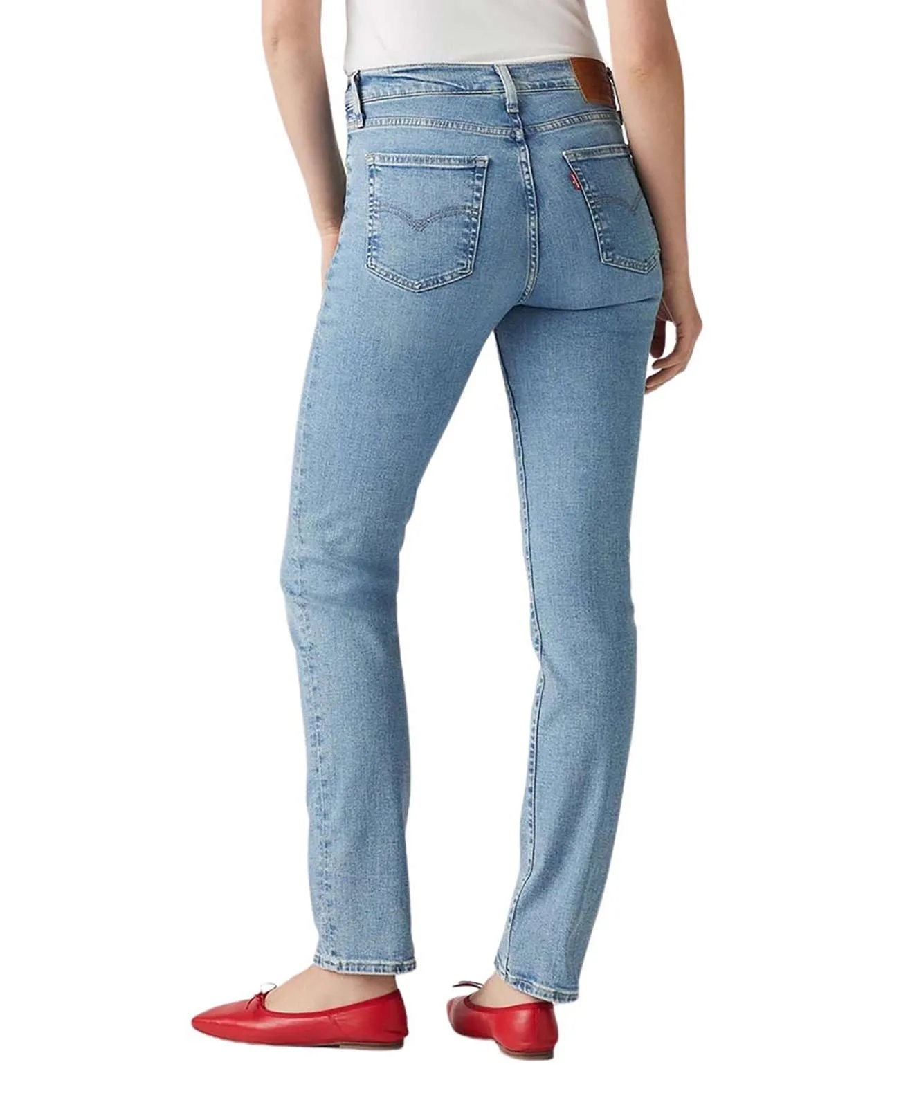 Damen Jeans 724 High Rise von Levis in Blue Wave Light
