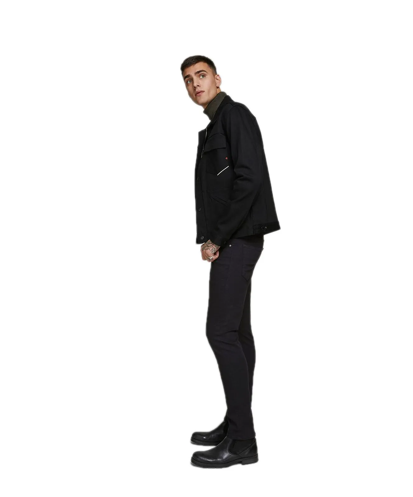 Herren Jeans Glenn Original von Jack & Jones in Black Denim