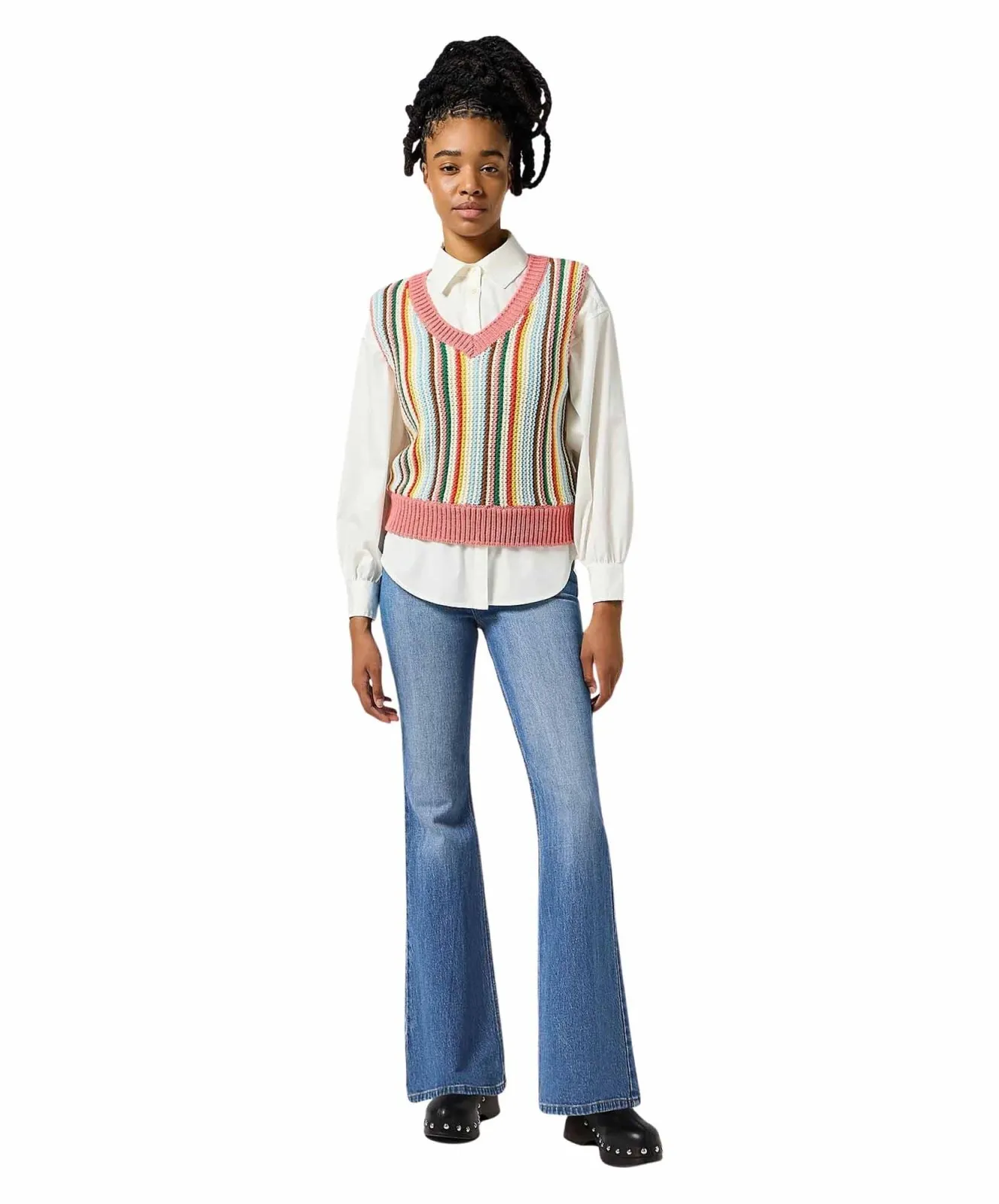 Damen Jeans Fierce Flare von Wrangler in Meadow